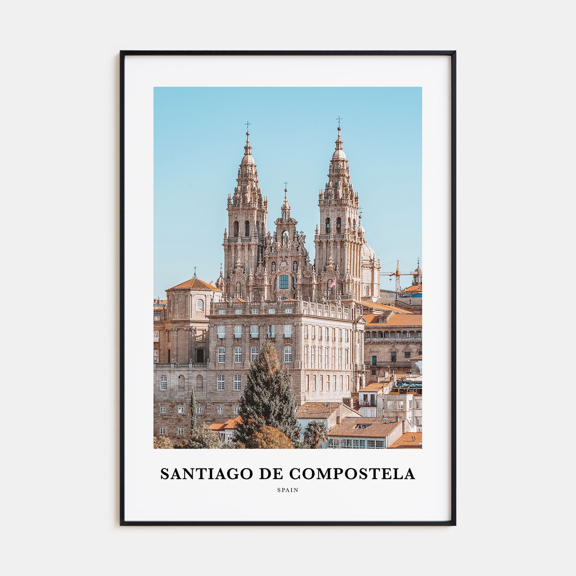 Santiago de Compostela Portrait Color Poster