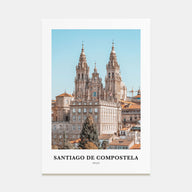 Santiago de Compostela Portrait Color Poster