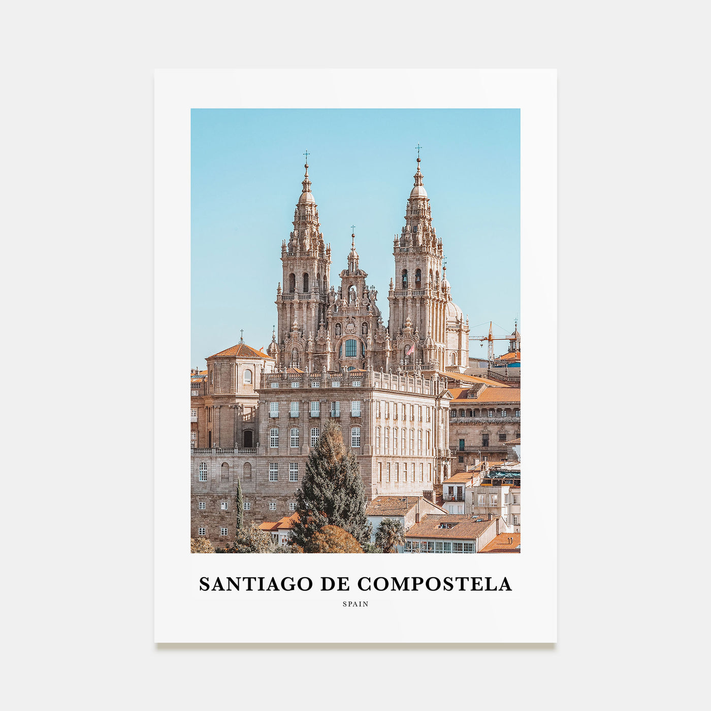 Santiago de Compostela Portrait Color Poster
