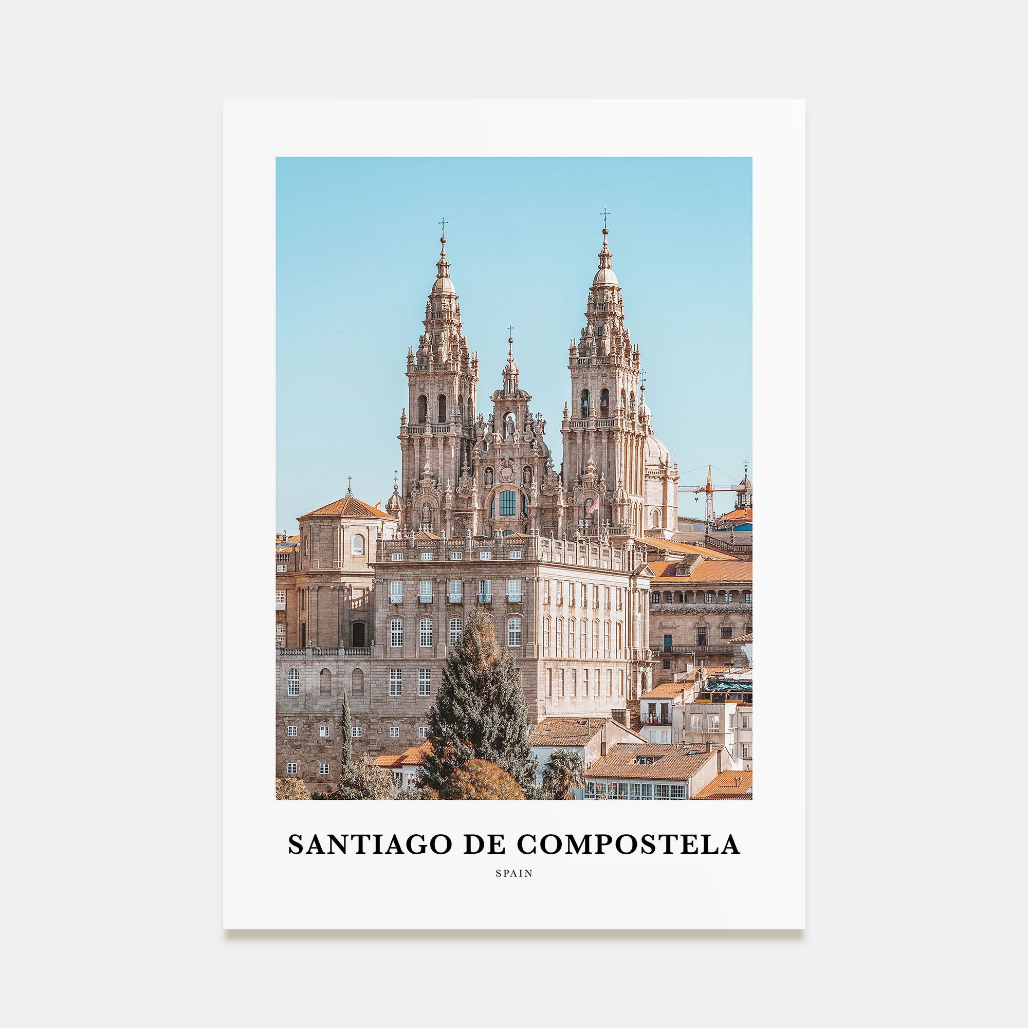 Santiago de Compostela Portrait Color Poster