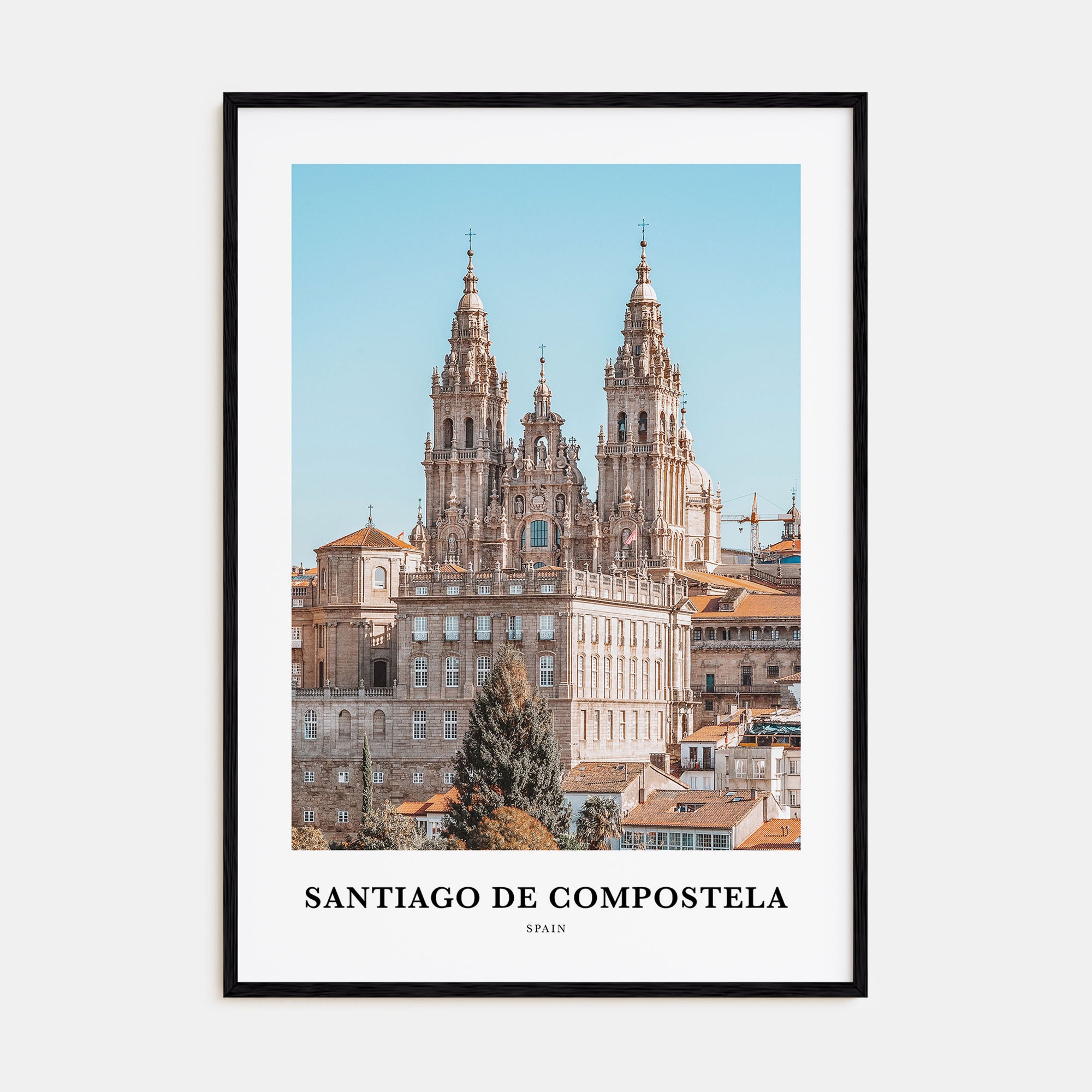 Santiago de Compostela Portrait Color Poster