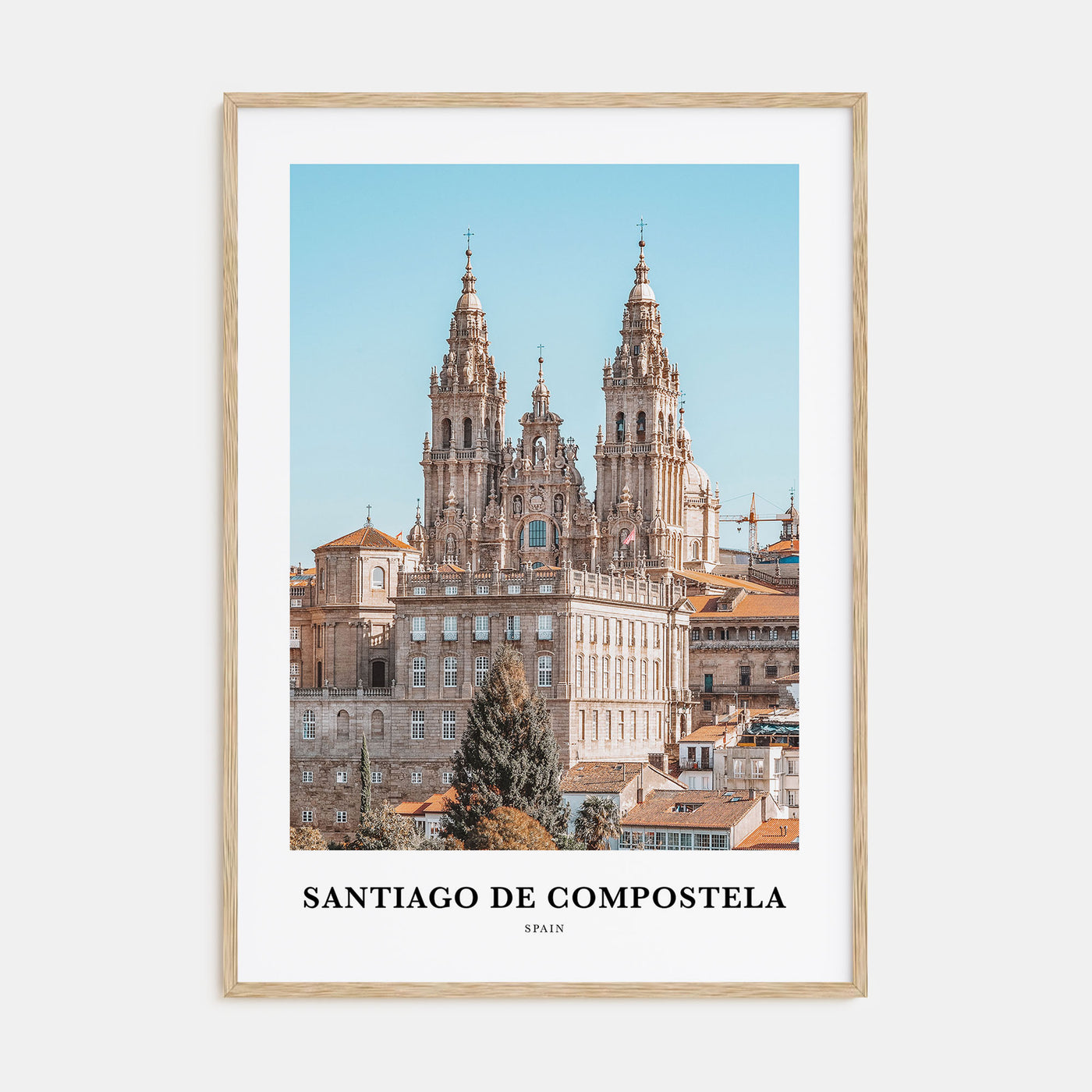 Santiago de Compostela Portrait Color Poster