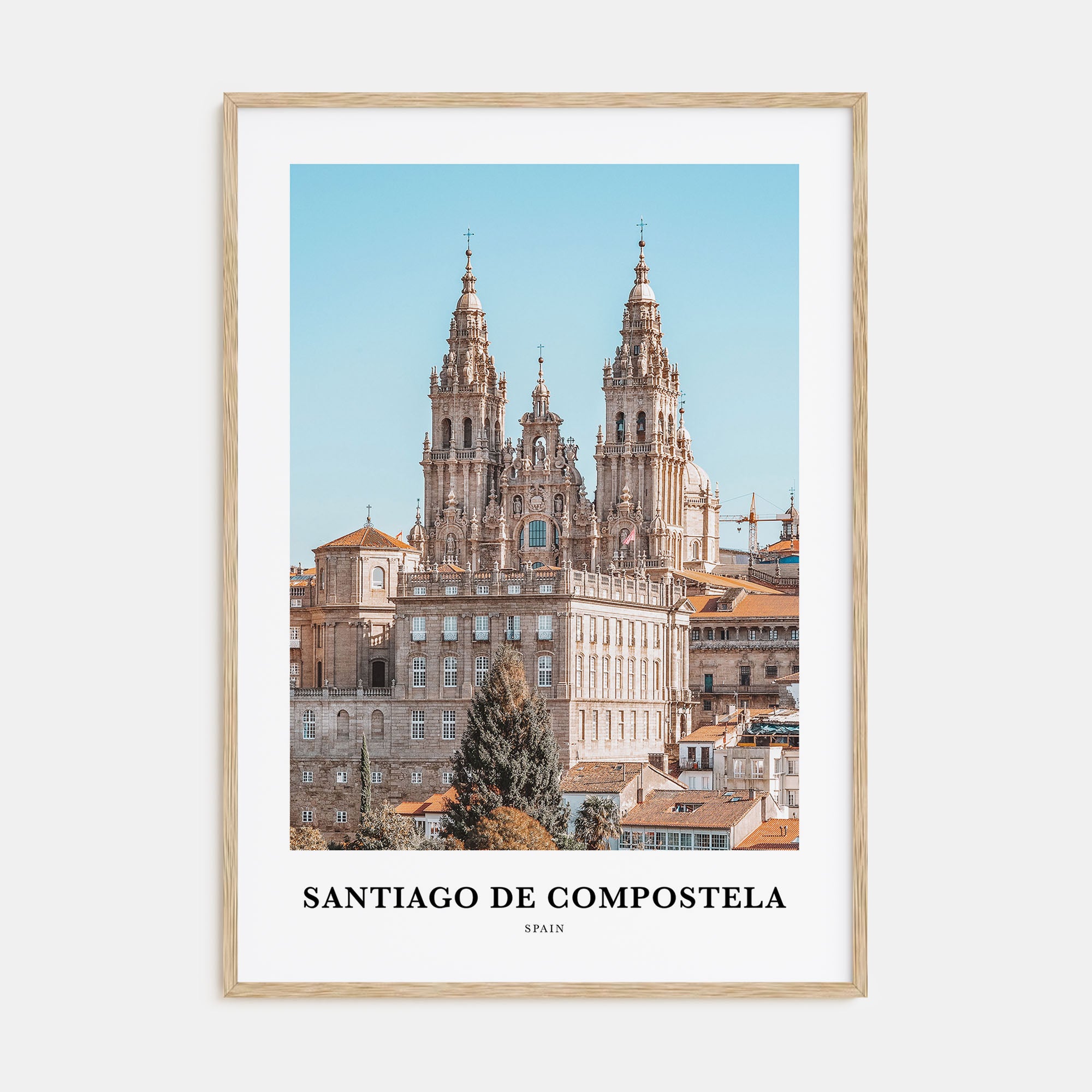 Santiago de Compostela Portrait Color Poster