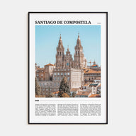 Santiago de Compostela Travel Color Poster