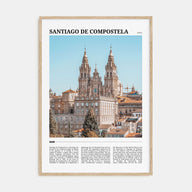 Santiago de Compostela Travel Color Poster