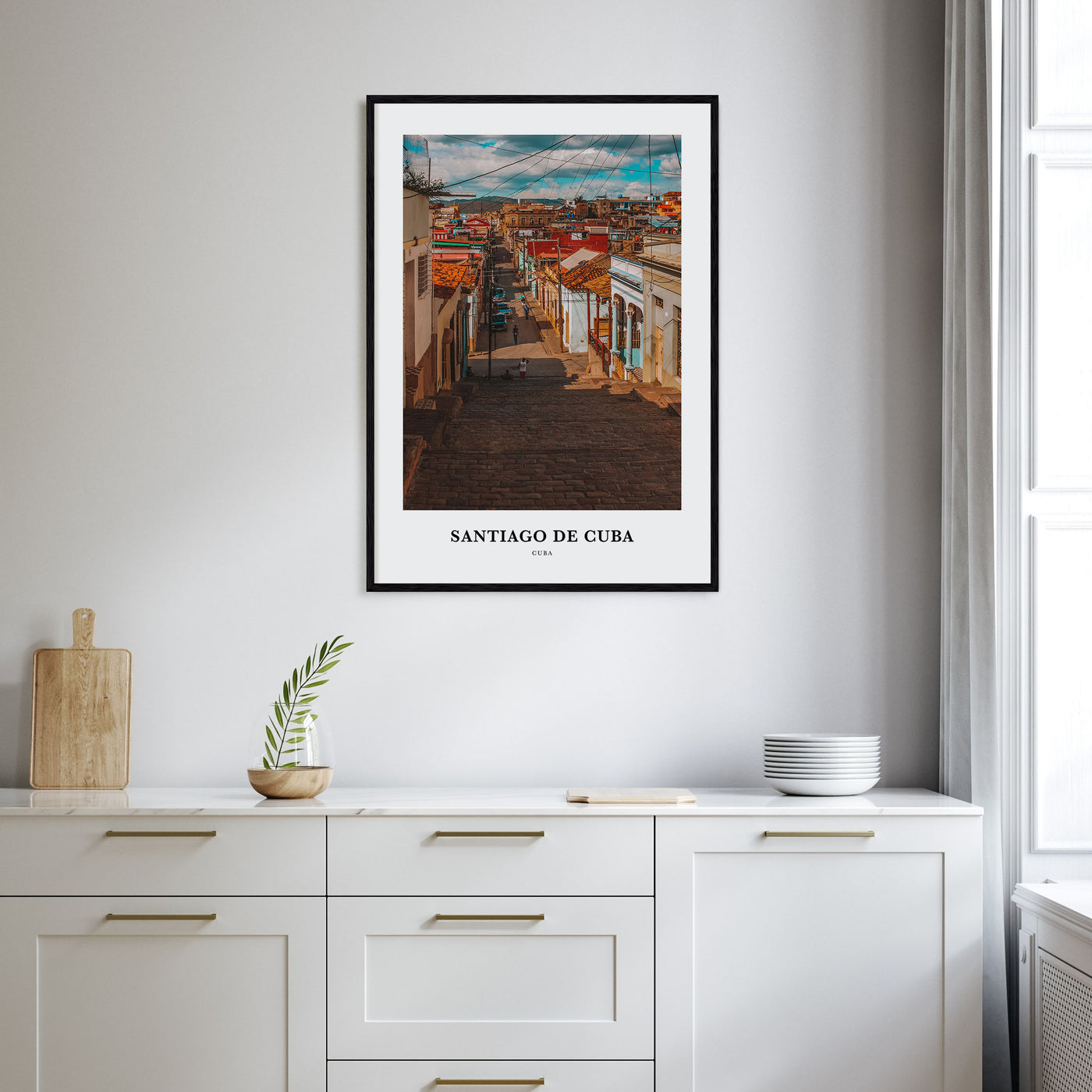 Santiago de Cuba Portrait Color Poster