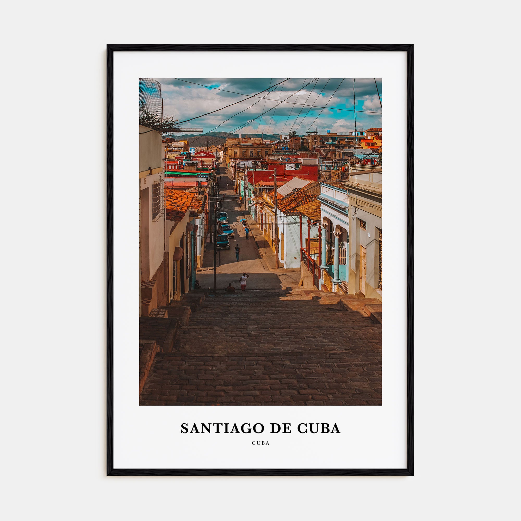 Santiago de Cuba Portrait Color Poster