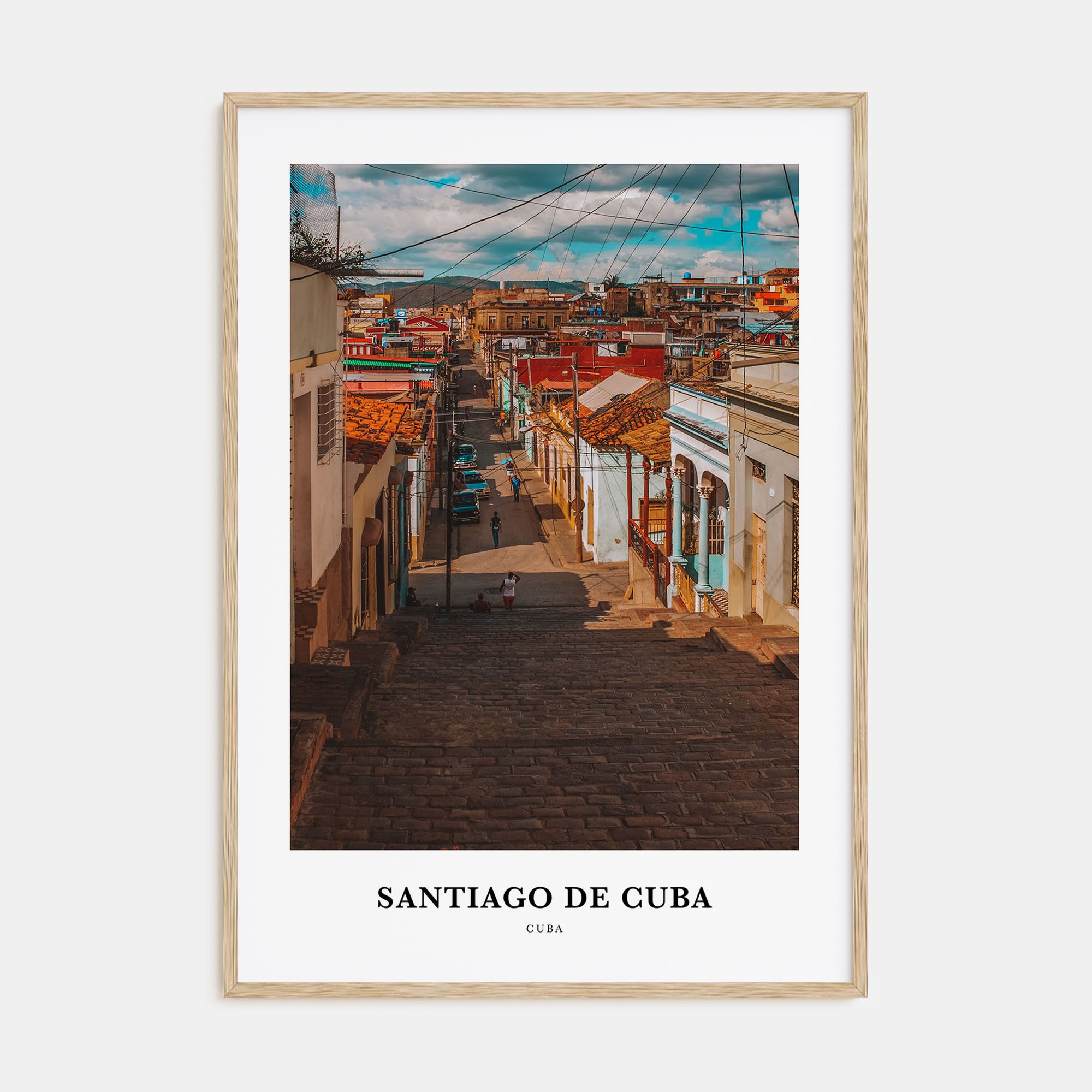 Santiago de Cuba Portrait Color Poster
