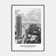 Santo Domingo Portrait B&W Poster