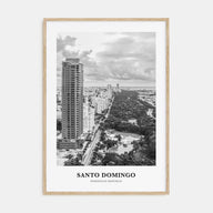 Santo Domingo Portrait B&W Poster