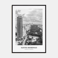 Santo Domingo Portrait B&W Poster