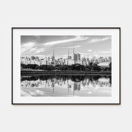 São Paulo Landscape B&W Poster