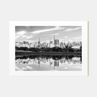São Paulo Landscape B&W Poster