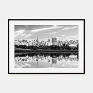 São Paulo Landscape B&W Poster