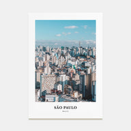 São Paulo Portrait Color No 2 Poster