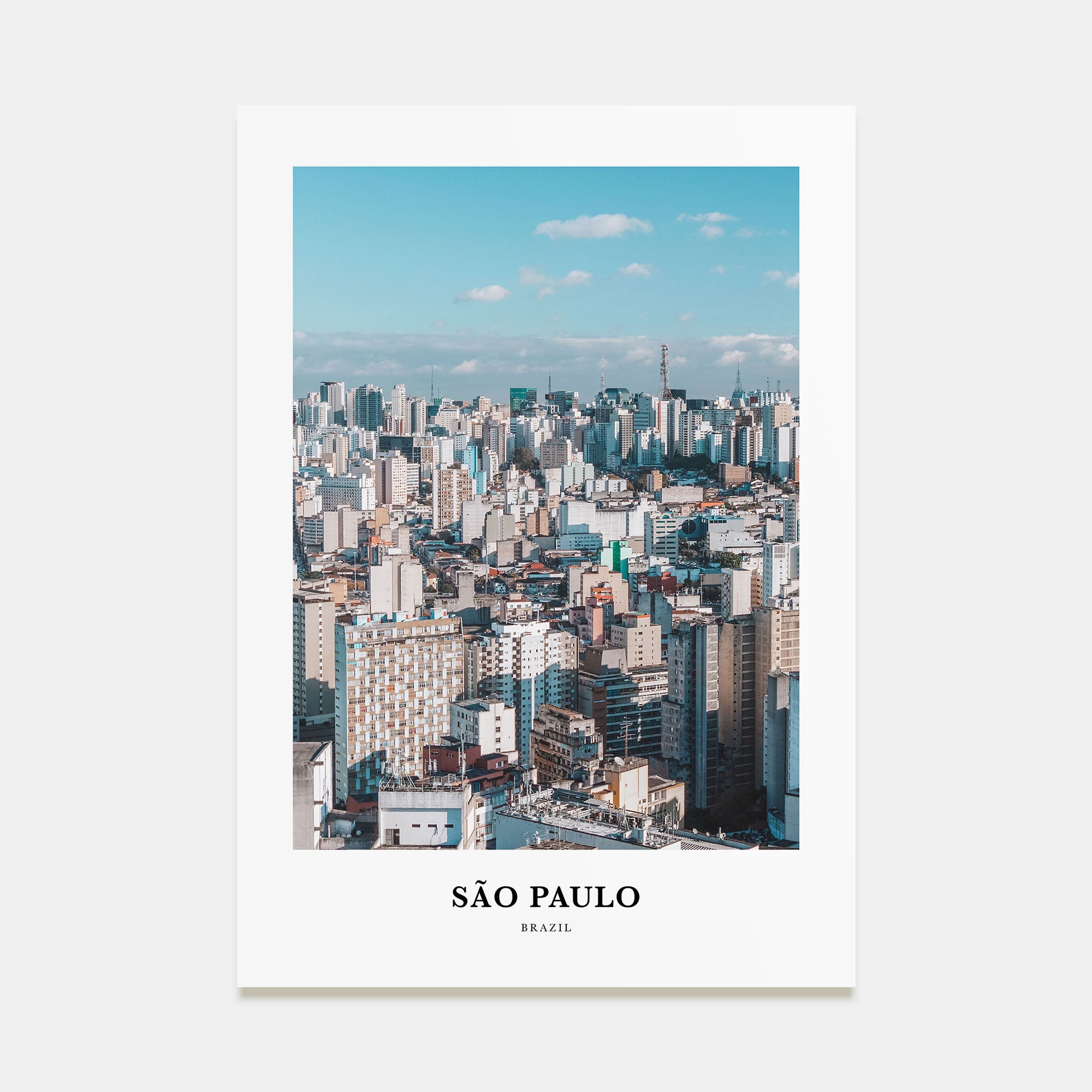 São Paulo Portrait Color No 2 Poster