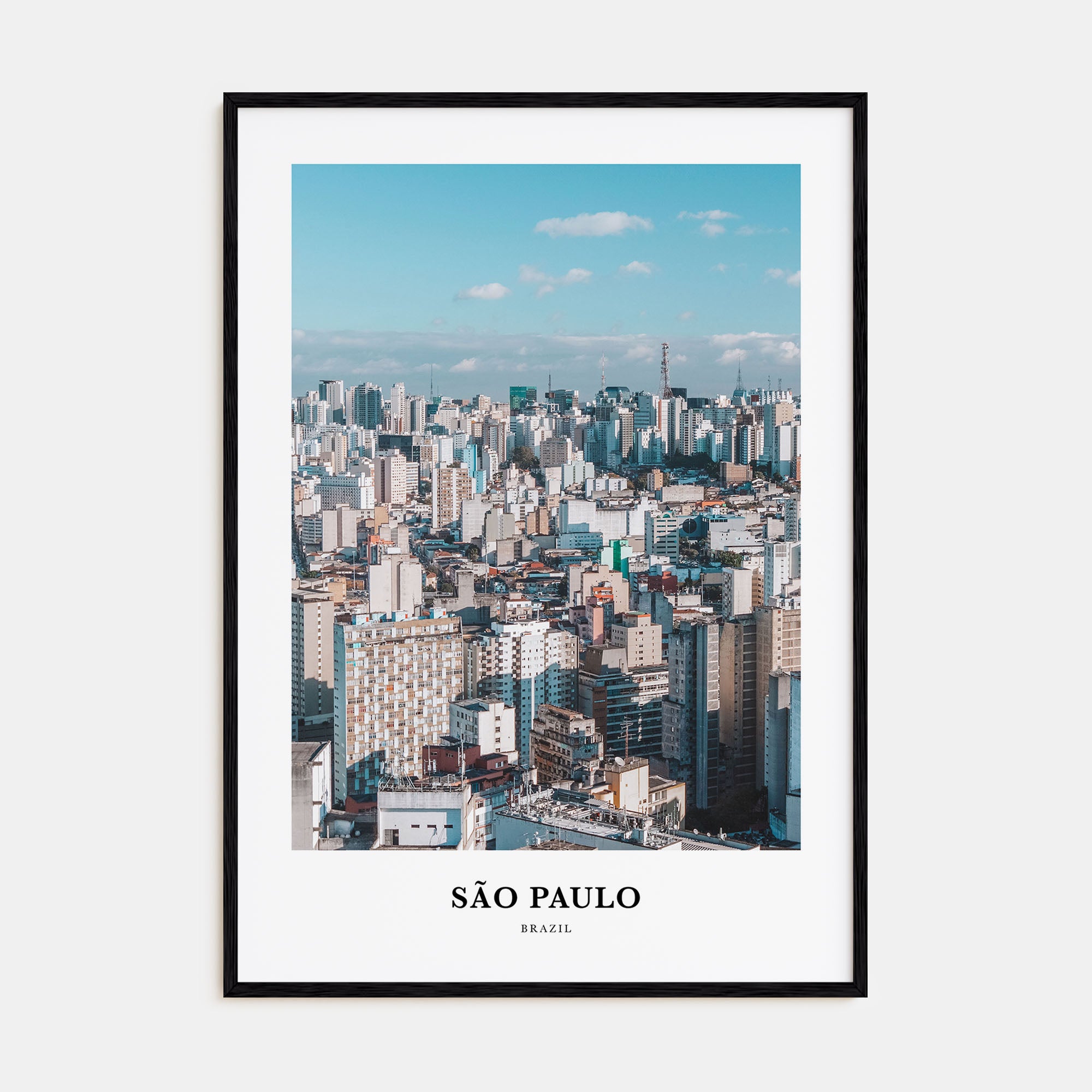 São Paulo Portrait Color No 2 Poster