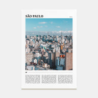 São Paulo Travel Color No 2 Poster