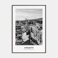 Sarajevo Portrait B&W Poster