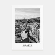 Sarajevo Portrait B&W Poster