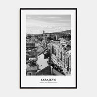 Sarajevo Portrait B&W Poster