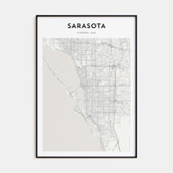 Sarasota Map Portrait Poster