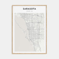 Sarasota Map Portrait Poster