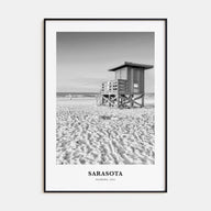 Sarasota Portrait B&W No 1 Poster