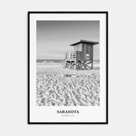 Sarasota Portrait B&W No 1 Poster