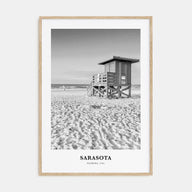 Sarasota Portrait B&W No 1 Poster
