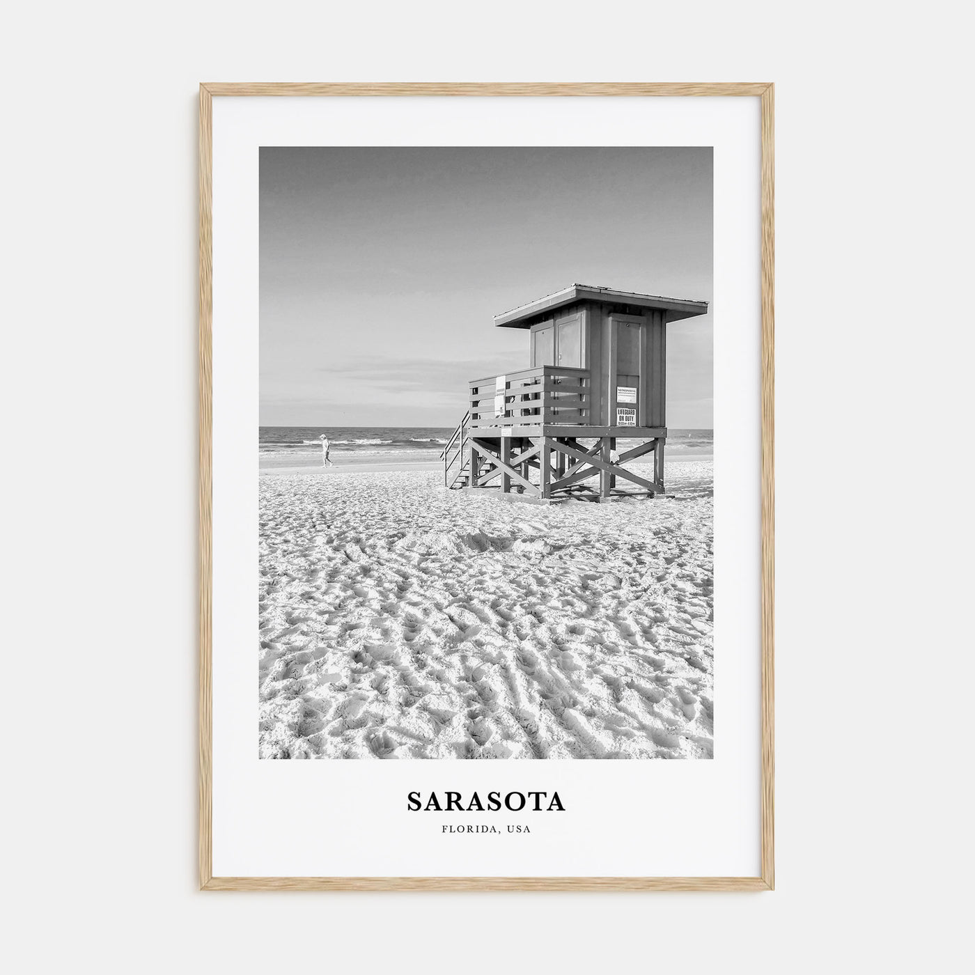 Sarasota Portrait B&W No 1 Poster