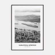 Saratoga Springs Portrait B&W Poster