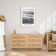 Saratoga Springs Portrait B&W Poster