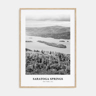 Saratoga Springs Portrait B&W Poster