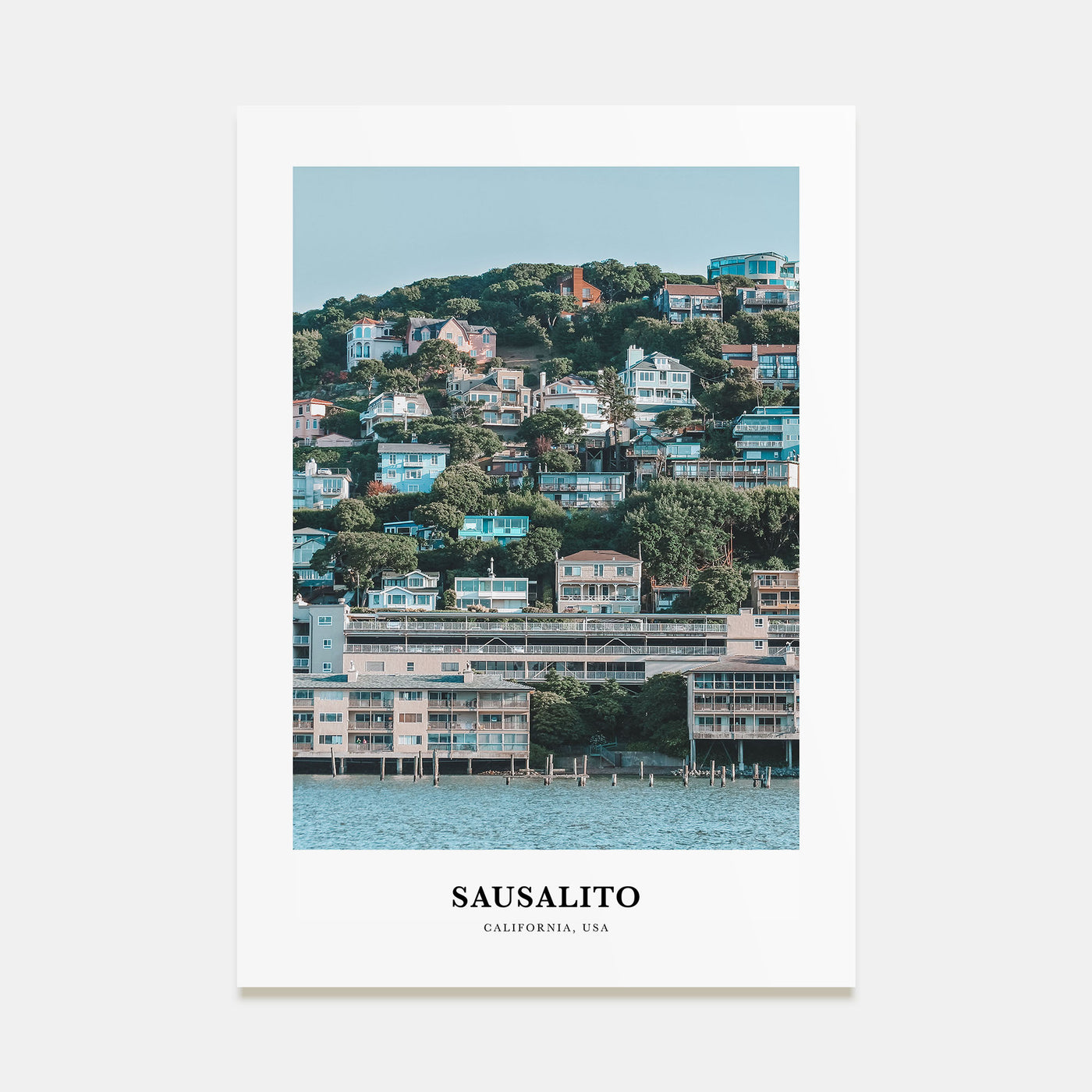 Sausalito Portrait Color Poster