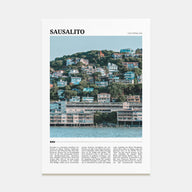 Sausalito Travel Color Poster