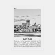 Savannah Travel B&W No 1 Poster