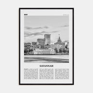 Savannah Travel B&W No 1 Poster
