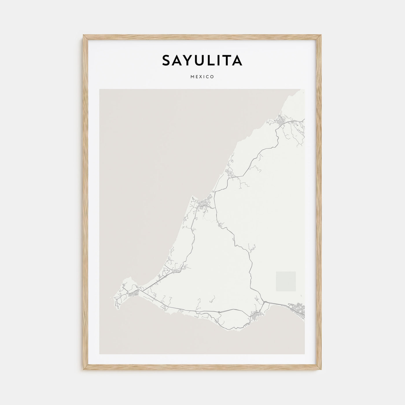 Sayulita Map Portrait Poster