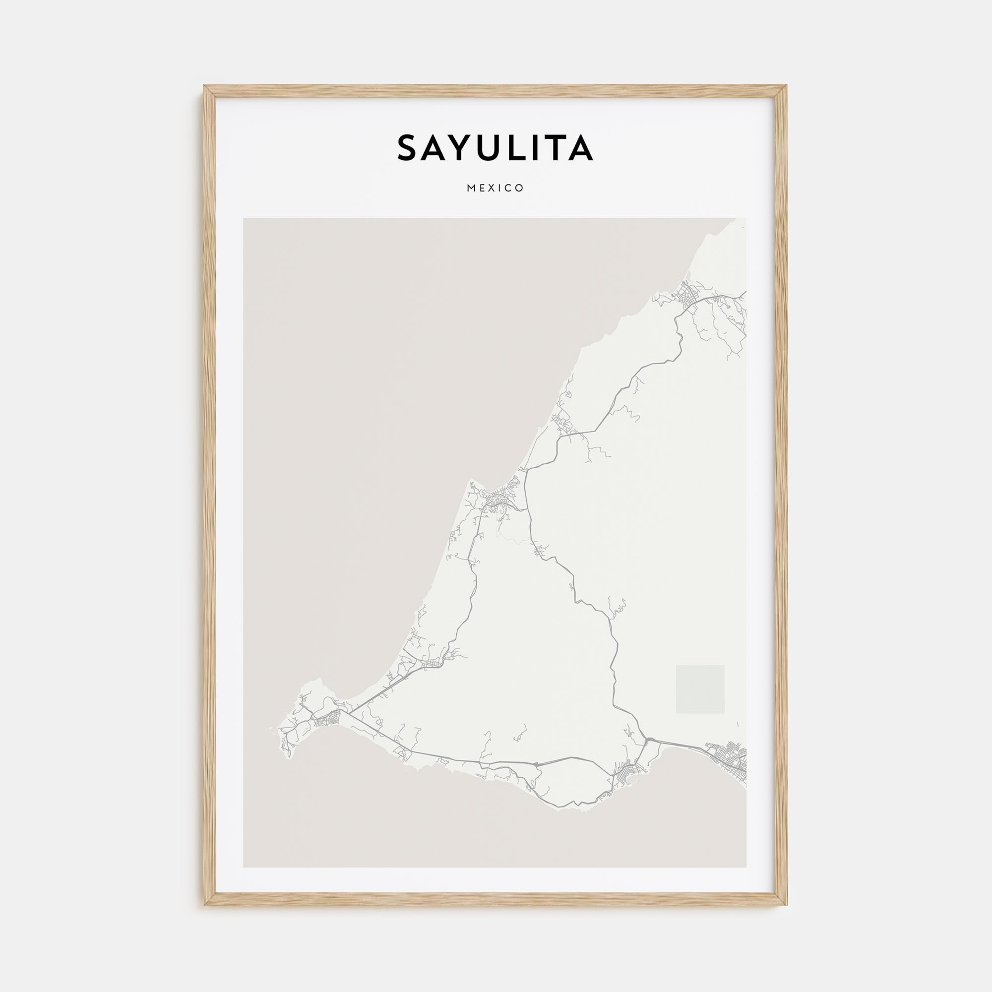 Sayulita Map Portrait Poster