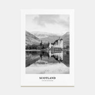 Scotland Portrait B&W Poster