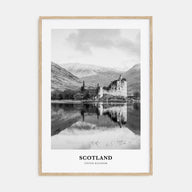 Scotland Portrait B&W Poster