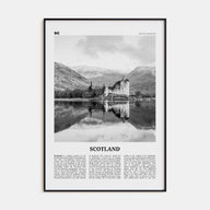 Scotland Travel B&W Poster