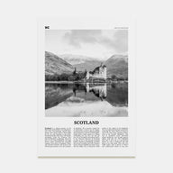 Scotland Travel B&W Poster