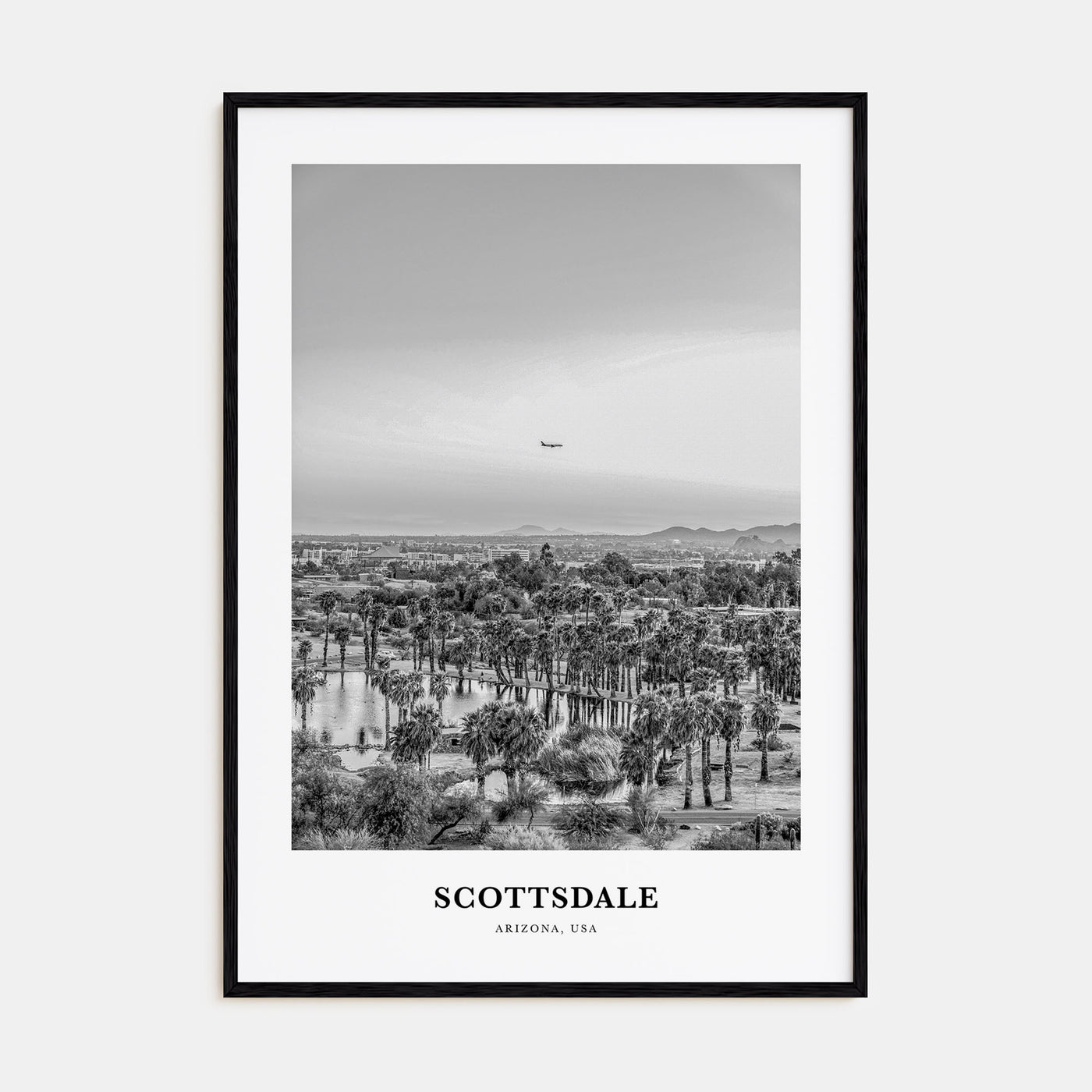 Scottsdale Portrait B&W No 2 Poster