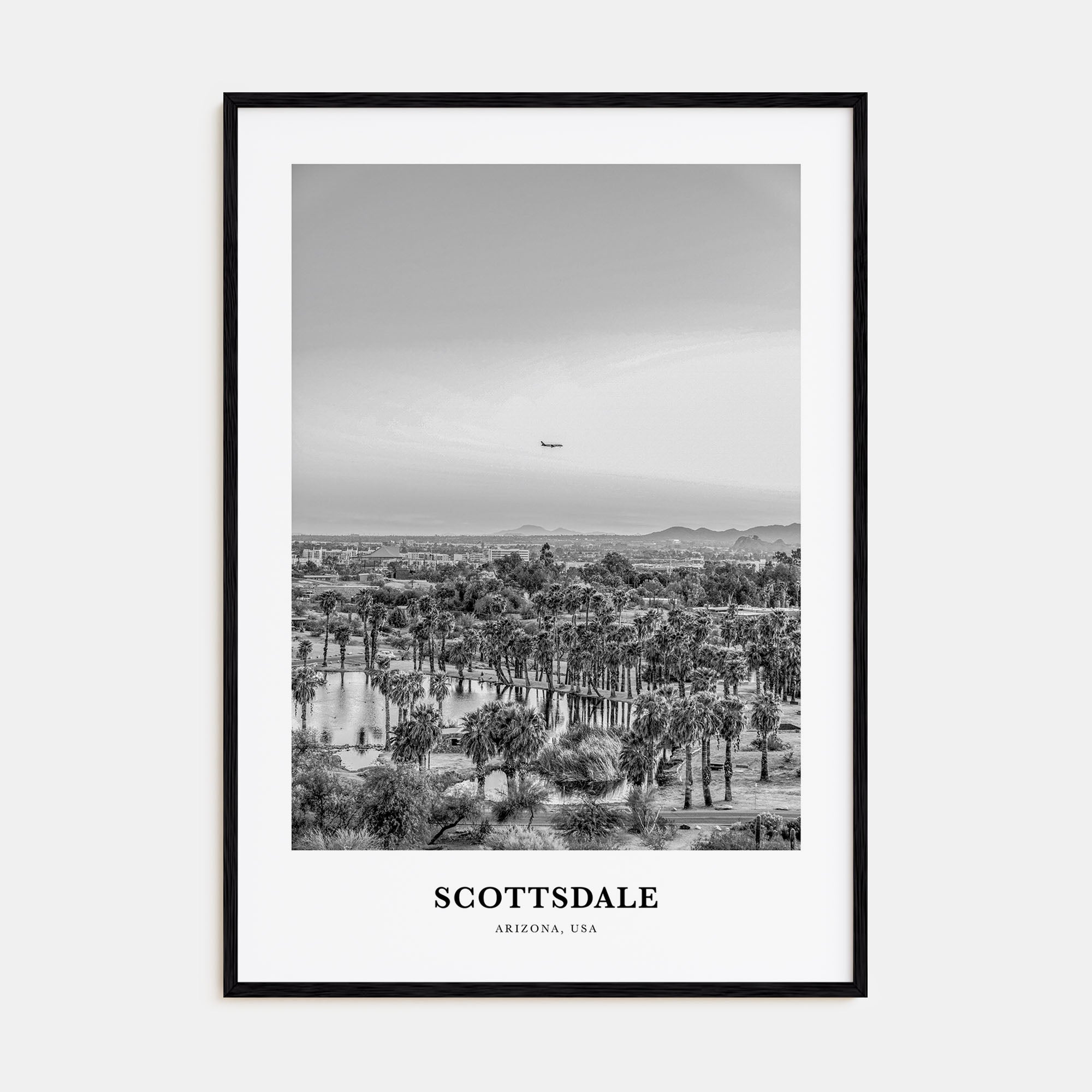 Scottsdale Portrait B&W No 2 Poster