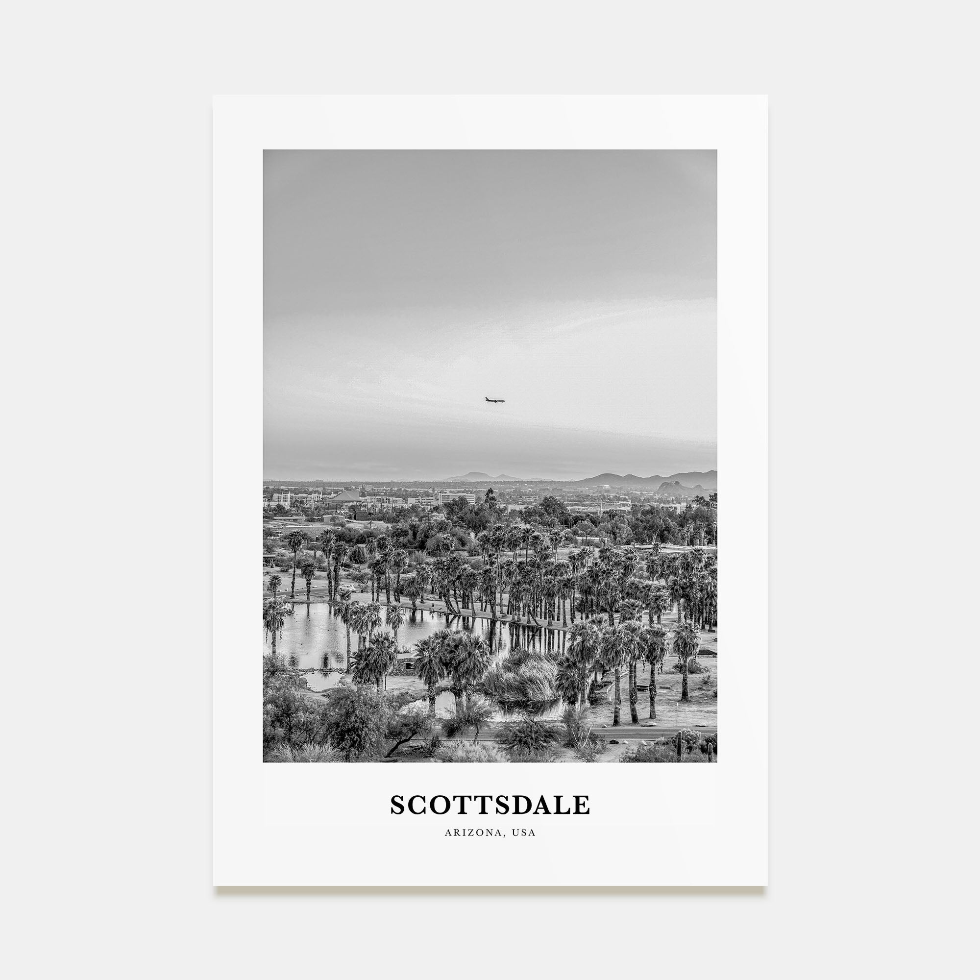 Scottsdale Portrait B&W No 2 Poster