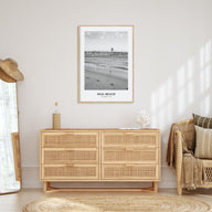 Seal Beach Portrait B&W No 1 Poster