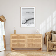 Seal Beach Portrait B&W No 2 Poster