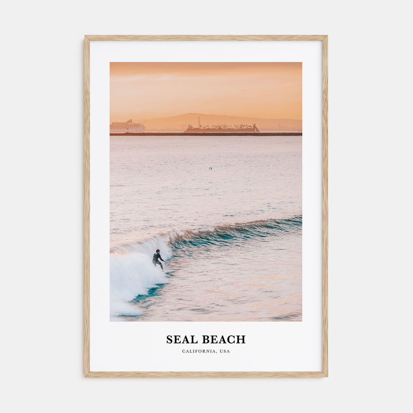 Seal Beach Portrait Color No 1 Poster